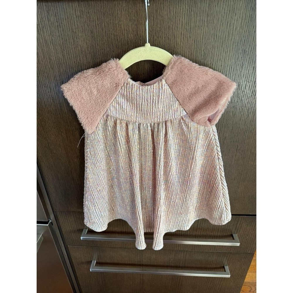 Pippa & Julie‎ shimmer metallic dress girls 12 months